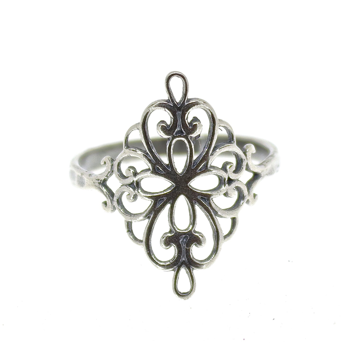 Victorian style sterling silver 925 ring band