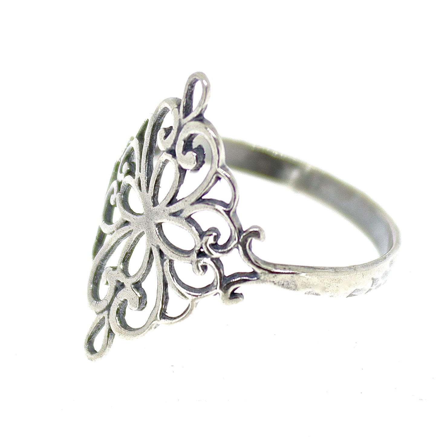 Victorian style sterling silver 925 ring band