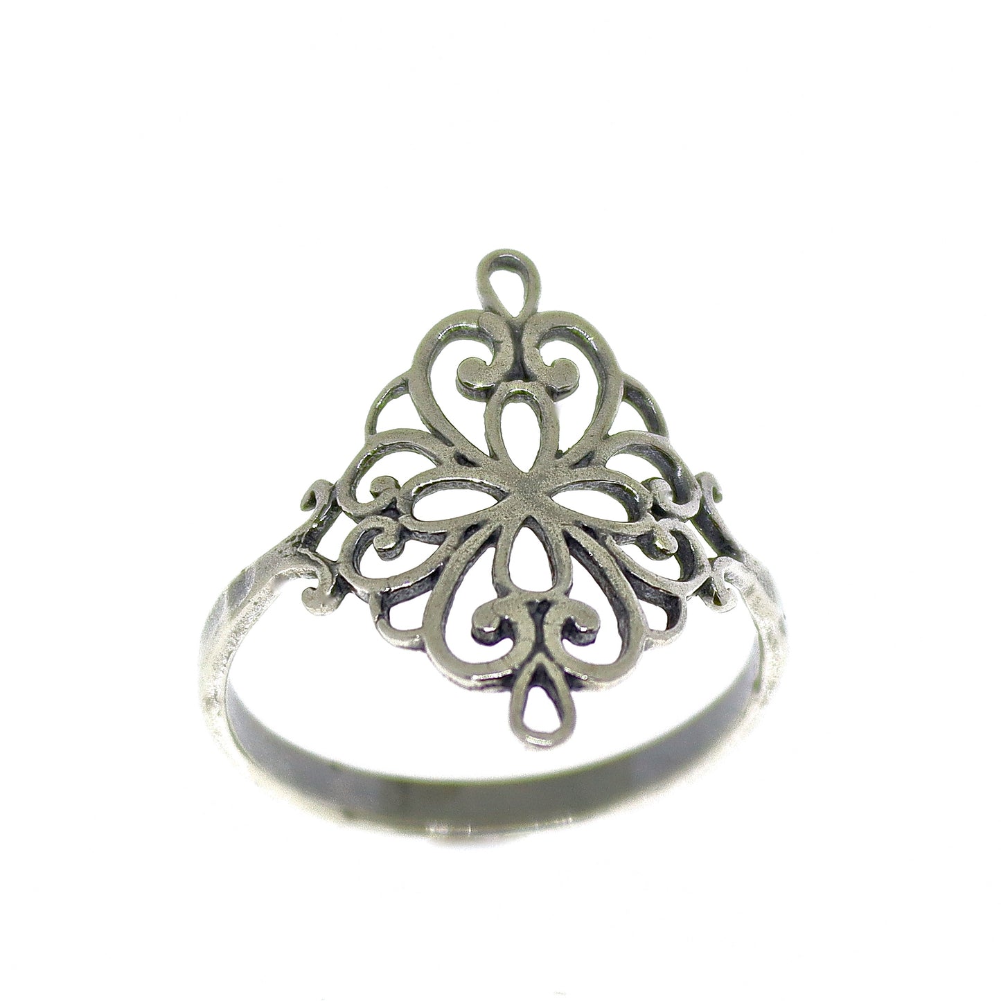 Victorian style sterling silver 925 ring band