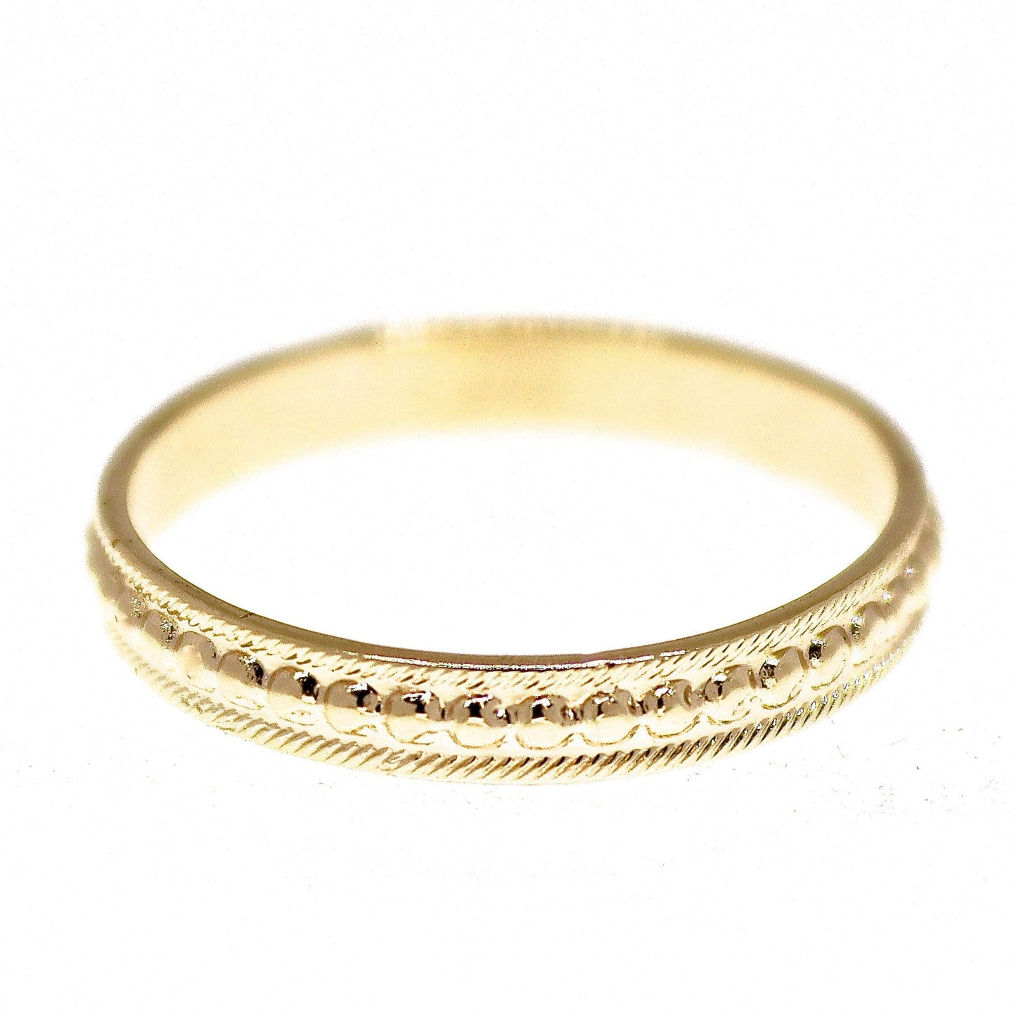 Solid 14k gold ring band