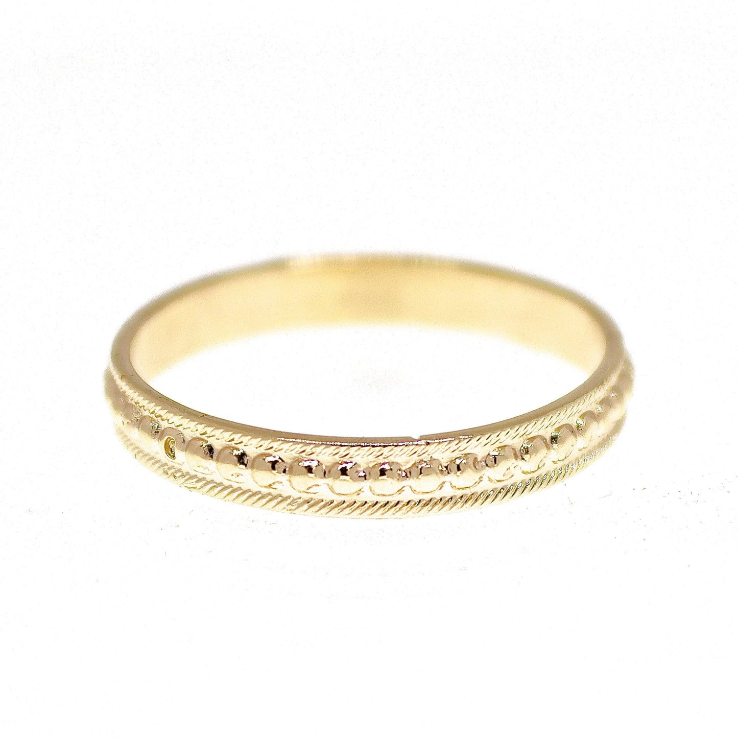 Solid 14k gold ring band