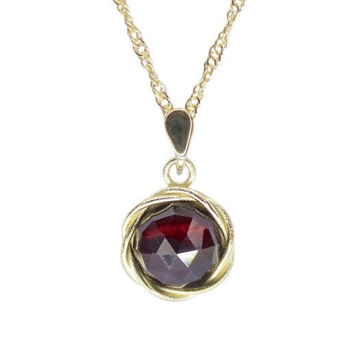 Blue stone pendant, Kyanite 14k gold pendant necklace, Blue stone round gold pendant necklace