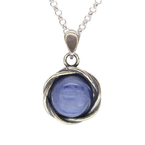 Garnet necklace sterling silver 925